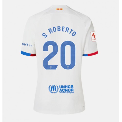 Maillot de foot Barcelona Sergi Roberto #20 Extérieur Femmes 2023-24 Manches Courte